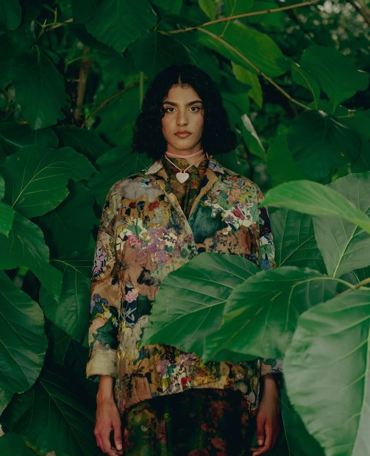 Block-Print Shirt Jacket
